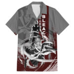 Chemise hawaïenne Ichigo Kurosaki Bleach style sanglant grunge – Maison Otaku