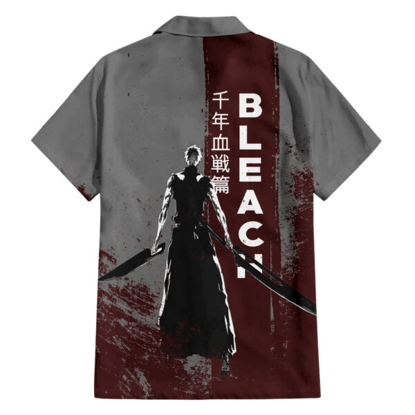 Chemise hawaïenne Ichigo Kurosaki Bleach style sanglant grunge - Maison Otaku – Image 2
