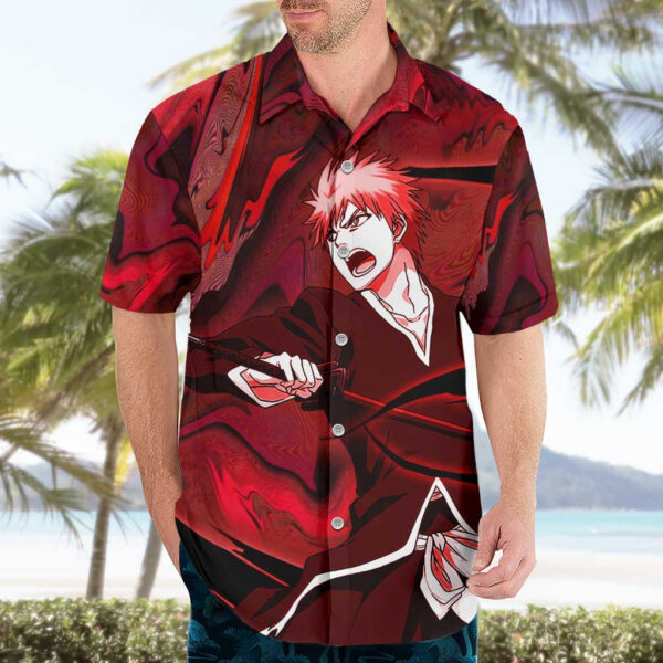 Chemise hawaïenne Ichigo True Shikai Bleach Trippy Mix - Maison Otaku – Image 3