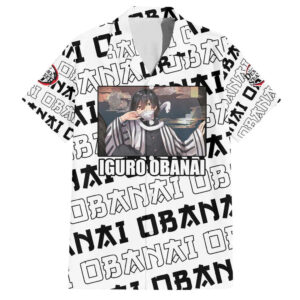 Chemise hawaïenne Obanai Iguro Demon Slayer Anime - Maison Otaku