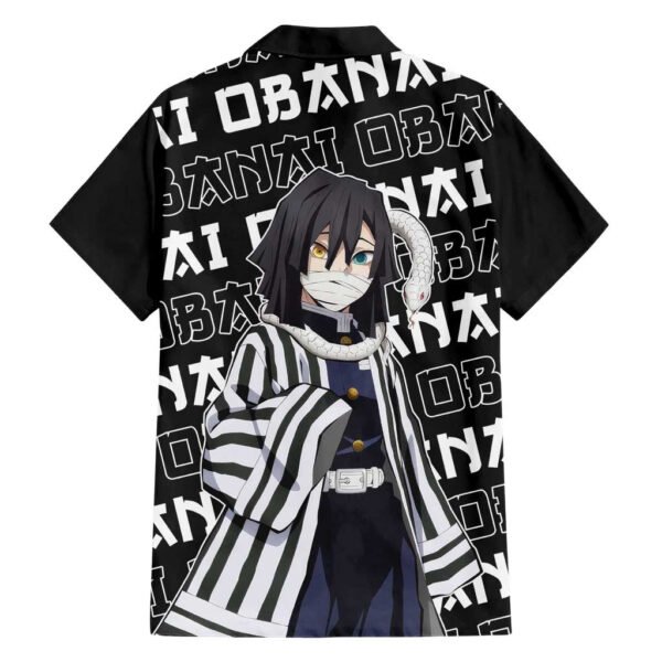 Chemise hawaïenne Obanai Iguro Demon Slayer Japon - Maison Otaku – Image 2