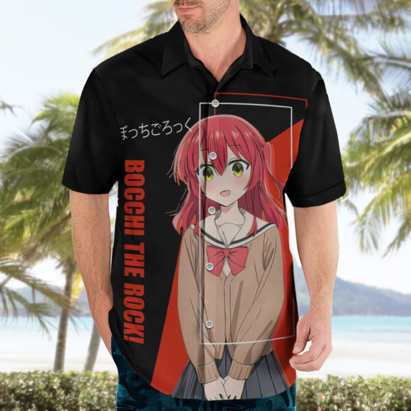 Chemise hawaïenne Ikuyo Kita Bochi The Rock! Anime - Maison Otaku – Image 3