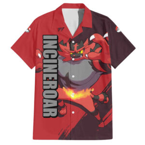 Chemise hawaïenne Félinferno Pokémon Anime - Maison Otaku