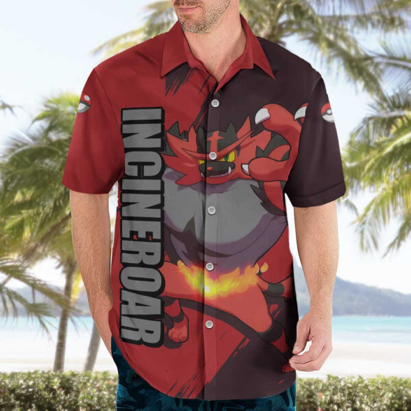 Chemise hawaïenne Félinferno Pokémon Anime - Maison Otaku – Image 3