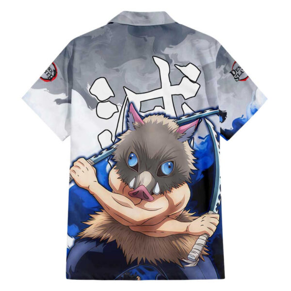Chemise hawaïenne Inosuke Demon Slayer Anime - Maison Otaku – Image 2