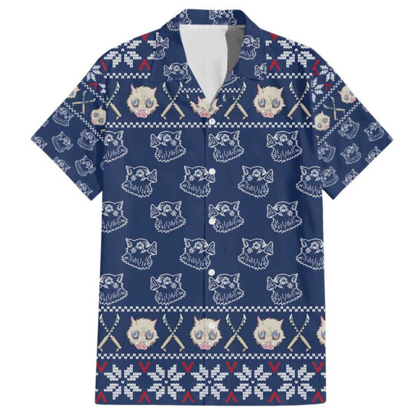Chemise hawaïenne Inosuke Demon Slayer Noël Mix - Maison Otaku
