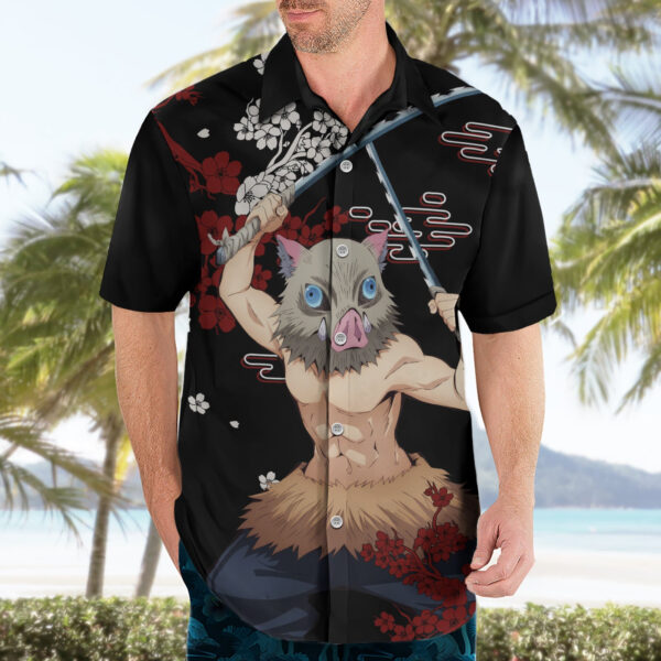 Chemise hawaïenne Inosuke Hashibira classique - Maison Otaku – Image 3