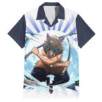 Chemise hawaïenne Inosuke Hashibira Demon Slayer – Maison Otaku