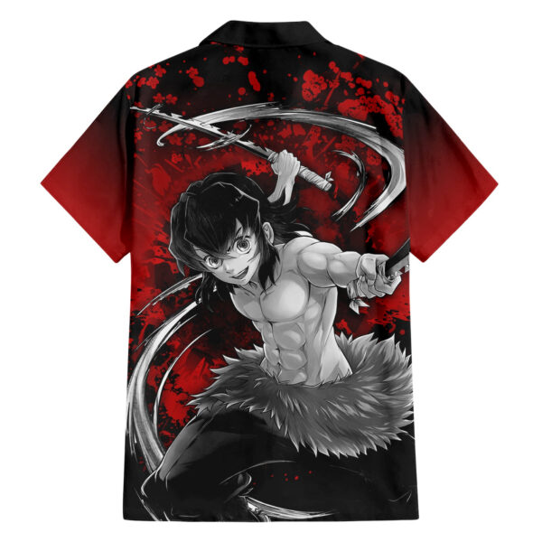 Chemise hawaïenne Inosuke art japonais Demon Slayer - Maison Otaku – Image 2