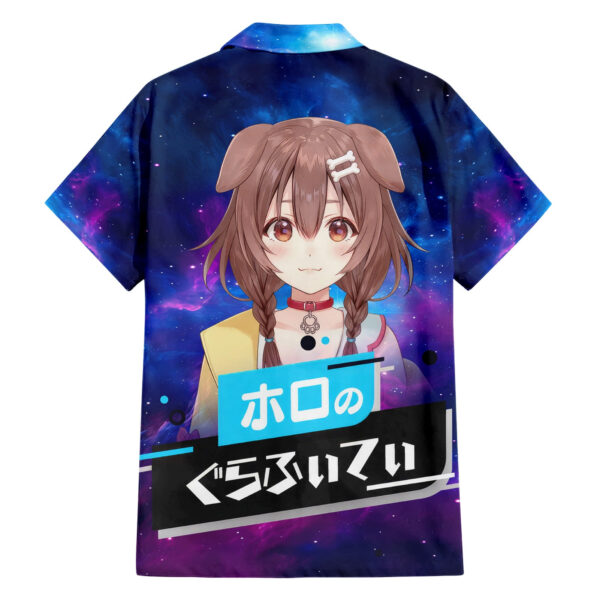 Chemise hawaïenne Inugami Korone HoloLive Galaxie - Maison Otaku – Image 2
