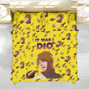 Housse De Couette C'était moi, Dio JoJo’s Bizarre Adventure Parure de lit Ensemble De Literie