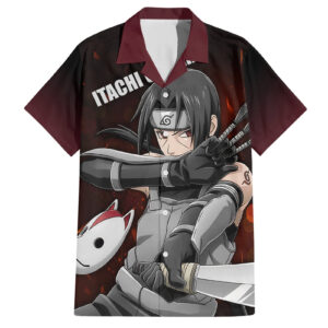 Chemise hawaïenne Itachi Anbu Naruto - Maison Otaku