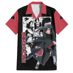 Chemise hawaïenne Itachi Uchiha Naruto Manga Mix - Maison Otaku