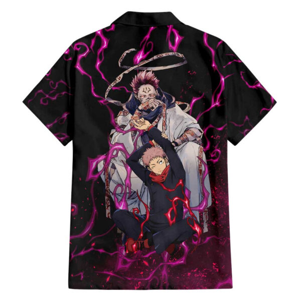 Chemise hawaïenne Itadori & Ryomen Sukuna Jujutsu Kaisen pattern Mix - Maison Otaku – Image 2