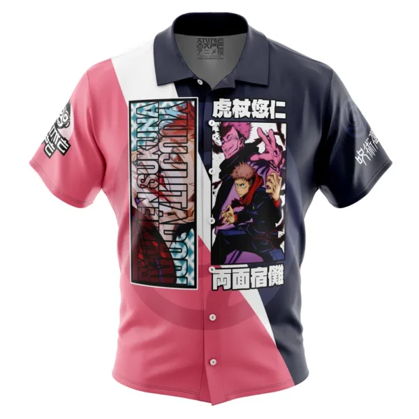 Chemise hawaïenne Itadori Yuuji x Ryomen Sukuna Jujutsu Kaisen - Maison Otaku