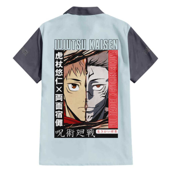 Chemise hawaïenne Itadori Yuuji x Sukuna Jujutsu Kaisen Anime - Maison Otaku – Image 2