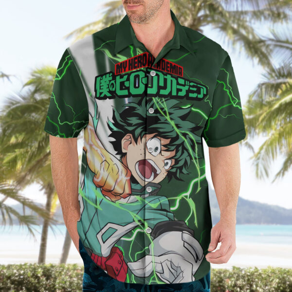 Chemise hawaïenne Izuku Midoriya Deku My Hero Academia Anime - Maison Otaku – Image 3