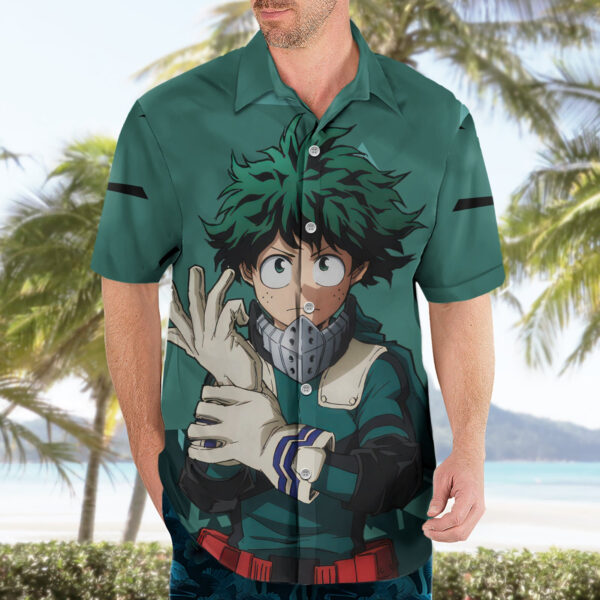 Chemise hawaïenne Izuku Midoriya My Hero Academia Anime - Maison Otaku – Image 3