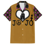 Chemise hawaïenne symboles JJBA JoJo’s Bizarre Adventure – Maison Otaku
