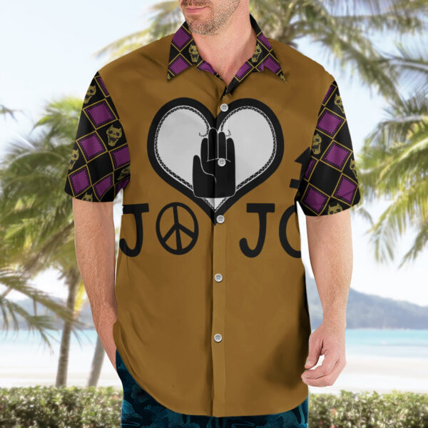 Chemise hawaïenne symboles JJBA JoJo’s Bizarre Adventure - Maison Otaku – Image 3