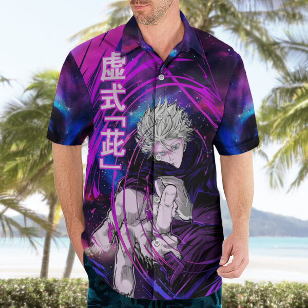 Chemise hawaïenne Satoru Gojo JJK Technique du Vide - Maison Otaku – Image 3