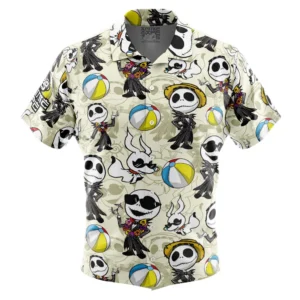 Chemise hawaïenne Jack Skellington Vacances d'été The Night Before Christmas - Maison Otaku