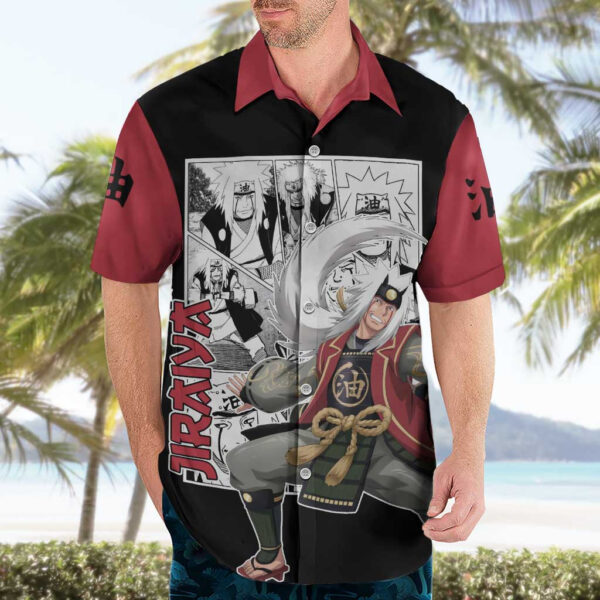 Chemise hawaïenne Jiraya Naruto Manga Mix - Maison Otaku – Image 3