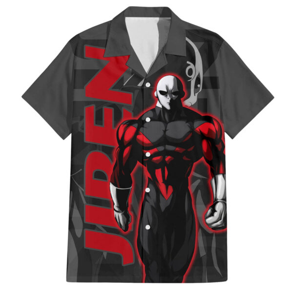 Chemise hawaïenne Jiren Dragon Ball motif abstrait texte Mix - Maison Otaku