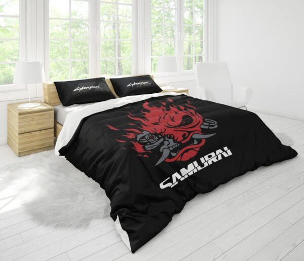 Housse De Couette Johnny Silverhand Cyberpunk Parure de lit Ensemble De Literie – Image 2