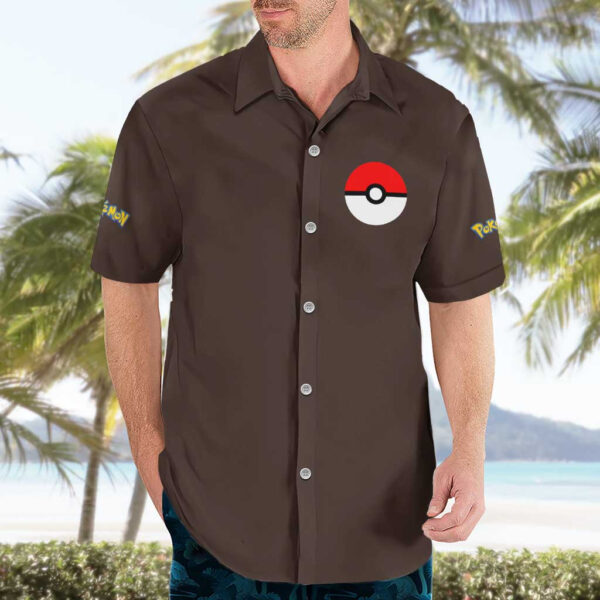 Chemise hawaïenne Voltali Pokémon Anime - Maison Otaku – Image 3