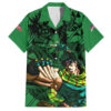 Chemise hawaïenne Joseph Joestar JoJo’s Bizarre Adventure esquisse noire Mix - Maison Otaku