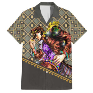 Chemise hawaïenne Jotaro Kujo JoJo no Kimyō na Bōken Anime - Maison Otaku