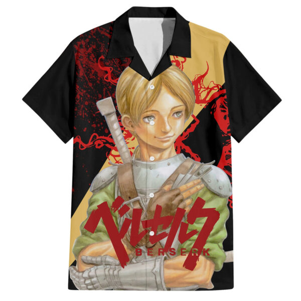 Chemise hawaïenne Judeau Berserk sang noir - Maison Otaku