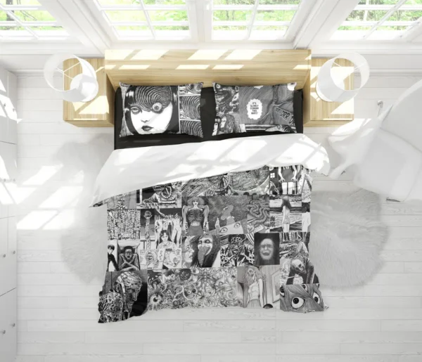 Housse De Couette Junji Ito Parure de lit Ensemble De Literie – Image 2