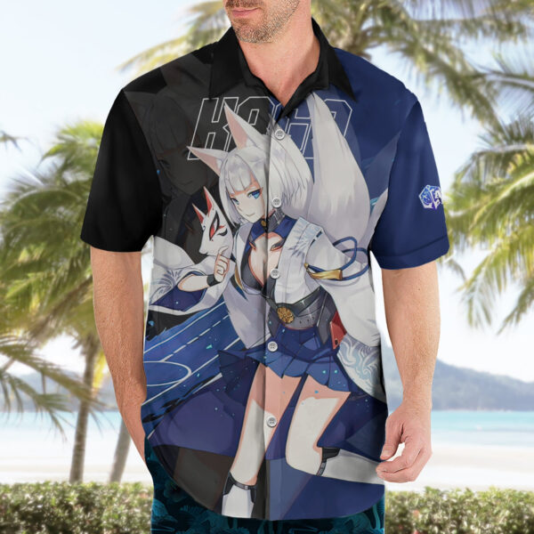 Chemise hawaïenne Kaga Azur Lane jeu Anime - Maison Otaku – Image 3