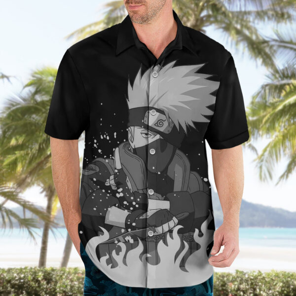 Chemise hawaïenne Kakashi Hatake Naruto - Maison Otaku – Image 3
