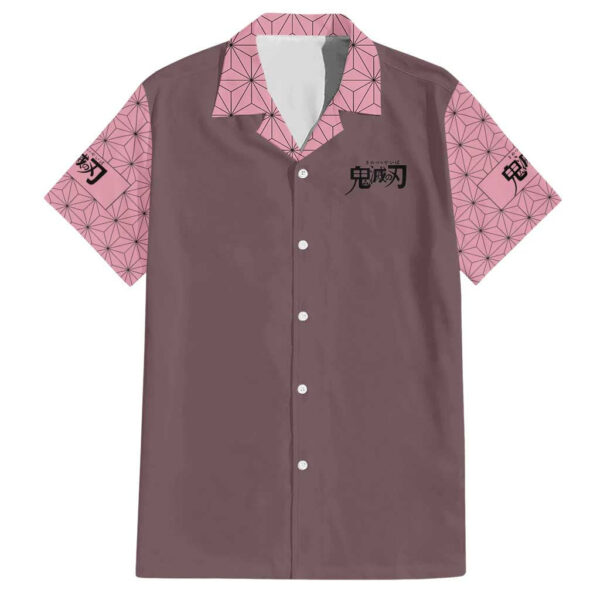 Chemise hawaïenne Nezuko Kamado Demon Slayer Anime - Maison Otaku