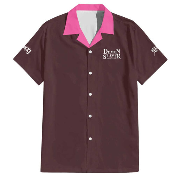 Chemise hawaïenne Nezuko Kamado Demon Slayer V2 Anime - Maison Otaku – Image 2