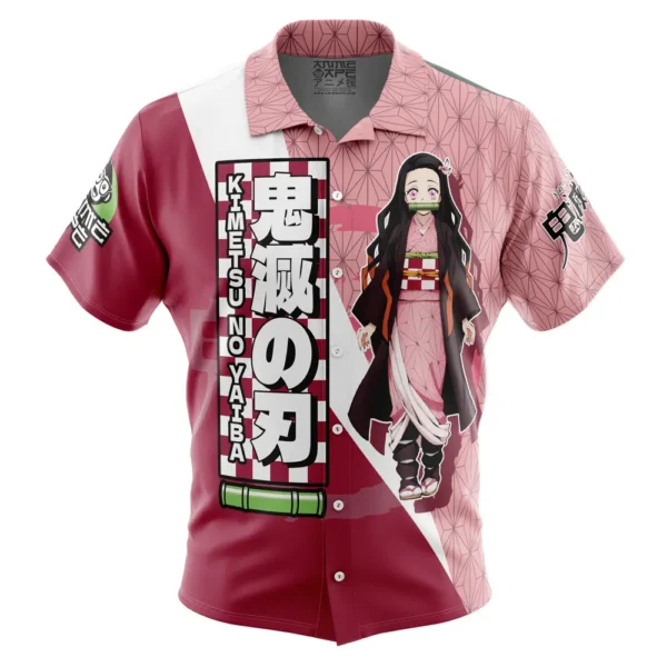 Chemise hawaïenne Kamado Nezuko Haori Demon Slayer - Maison Otaku