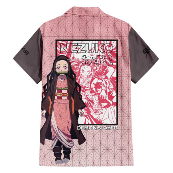 Chemise hawaïenne Nezuko Kamado Haori Demon Slayer Anime - Maison Otaku – Image 2