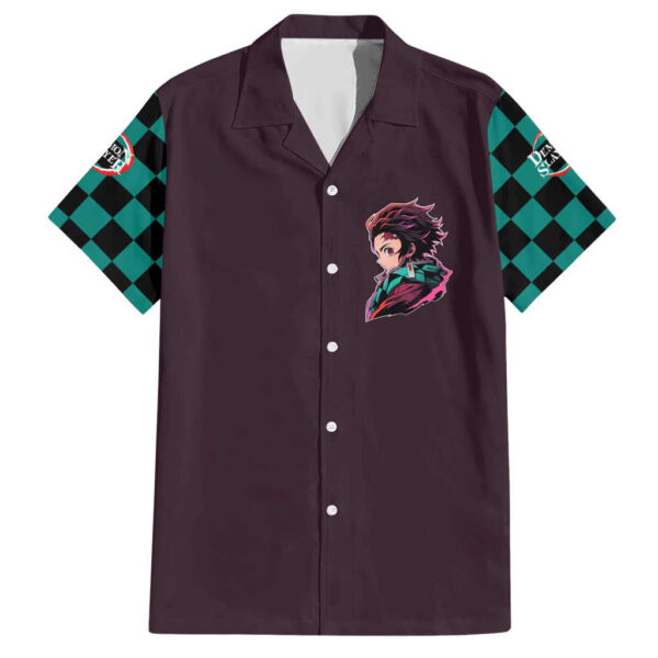 Chemise hawaïenne Tanjiro Kamado Demon Slayer Anime - Maison Otaku