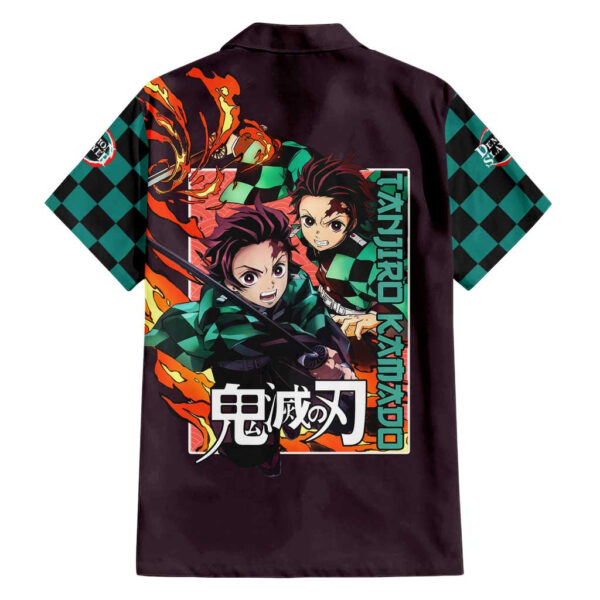 Chemise hawaïenne Tanjiro Kamado Demon Slayer Anime - Maison Otaku – Image 2