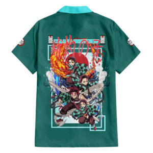 Chemise hawaïenne Tanjiro Kamado Demon Slayer Japon Anime - Maison Otaku
