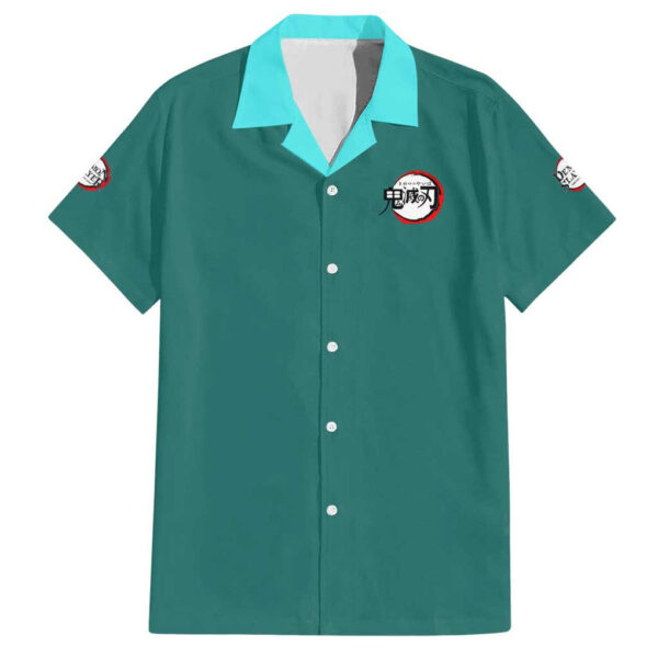 Chemise hawaïenne Tanjiro Kamado Demon Slayer Japon Anime - Maison Otaku – Image 2