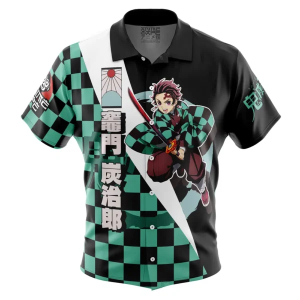 Chemise hawaïenne Kamado Tanjiro Haori Demon Slayer - Maison Otaku