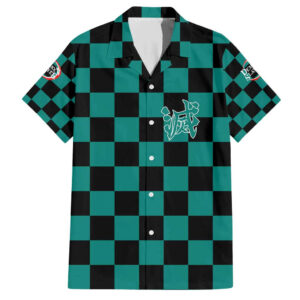 Chemise hawaïenne Tanjiro Kamado Haori Demon Slayer Anime - Maison Otaku