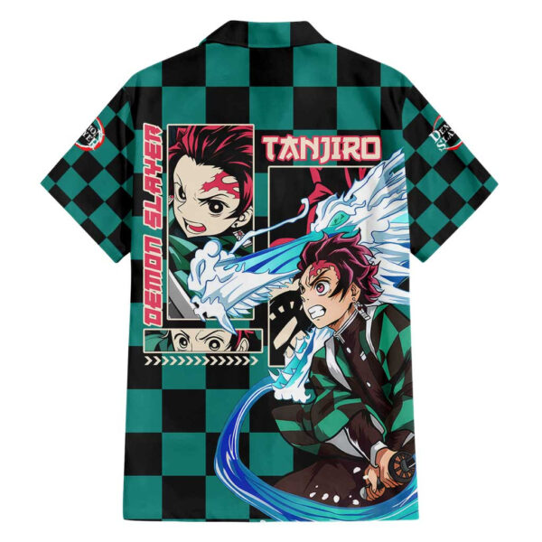 Chemise hawaïenne Tanjiro Kamado Haori Demon Slayer Anime - Maison Otaku – Image 2