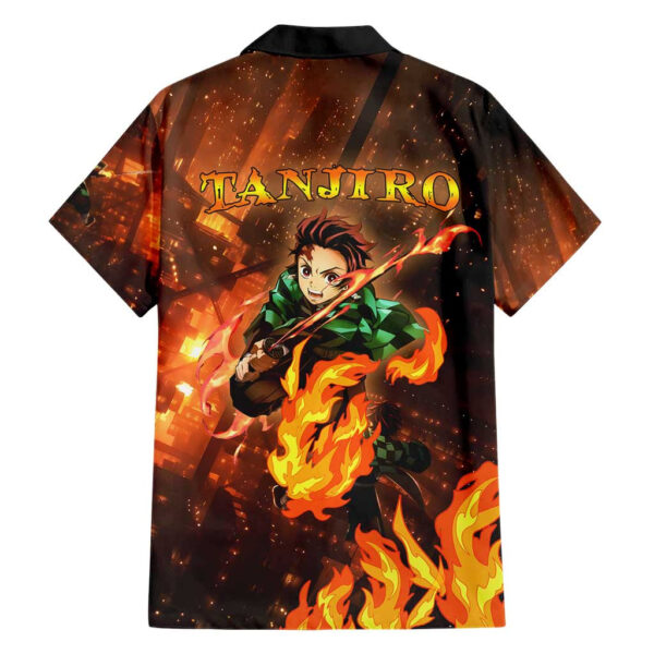 Chemise hawaïenne Tanjiro Kamado Château Infini Demon Slayer - Maison Otaku – Image 2