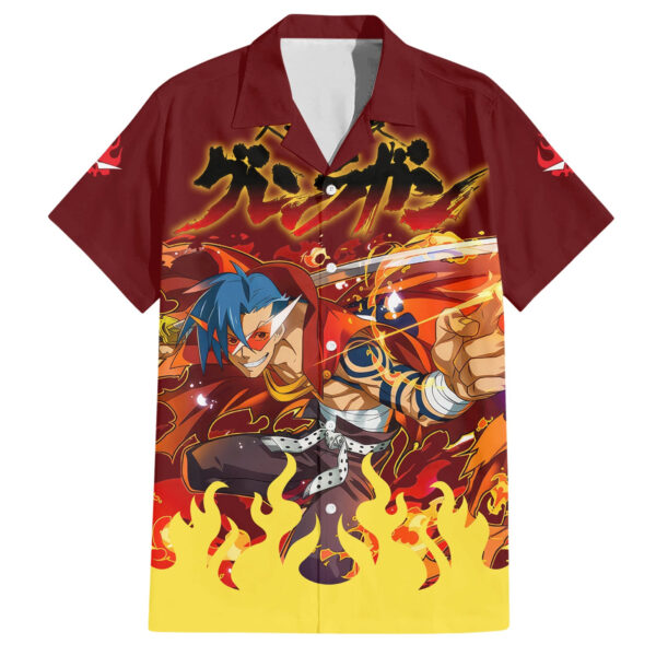 Chemise hawaïenne Kamina Gurren Lagann Anime - Maison Otaku