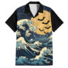 Chemise hawaïenne Vague de Kanagawa Halloween Japon - Maison Otaku